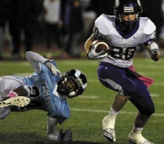 Puyallup's Levi Jordan eludes a defender