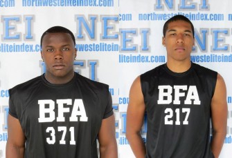 Hutu Spencer, left. Quentin Bates, right.