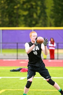 Drew Wallen brings in a catch at a recent BFA Combine