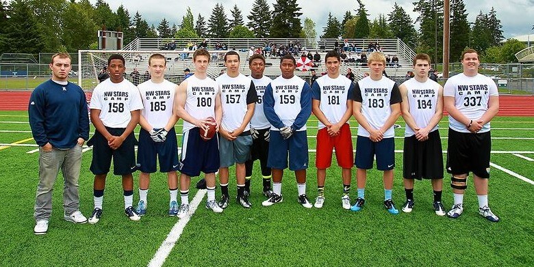 Rogers Football Players At The BFA Combine In Bellevue