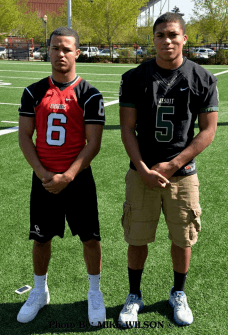 Two of Oregon's top Junior's (L-R) Trevon Bradford & Jason Talley