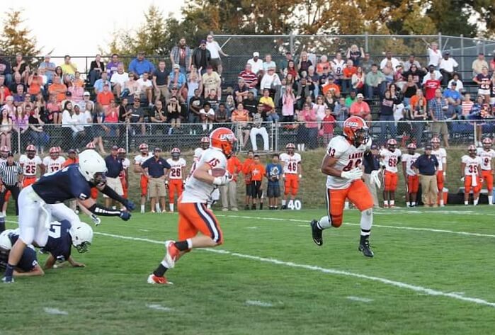 (Caleb with a return against Bellarmine Prep)