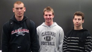 (L-R, Brody Haehlen, Zach Farnes, Daniel Sherrell)