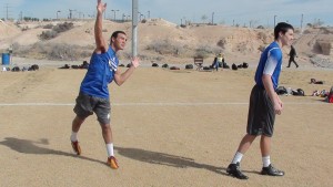 (Team NEI South QBs Aidan Wilder, left, and Ross Bowers, right)