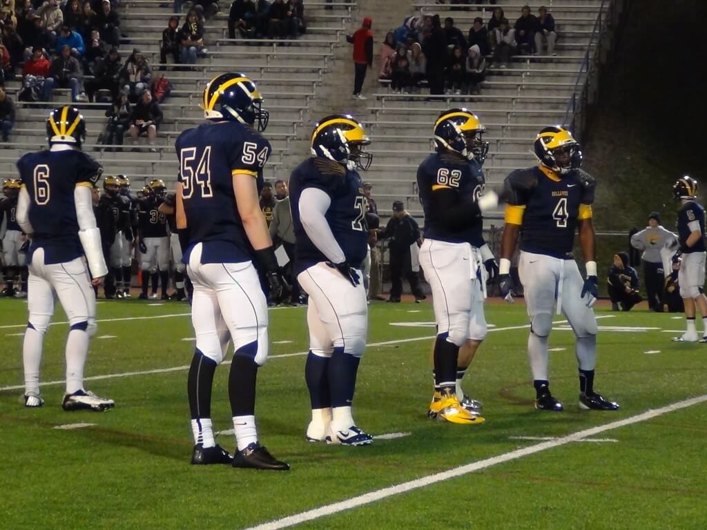 (L-R, Shane Bowman, Darien Freeman, Marcus Griffin, Myles Jack. Possibly the best DL this state has ever seen)