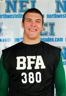 Alfieri had the 2nd fastest 40 yard dash (4.52) among 130 athletes at our Barton regional Camp/Combine in Salem