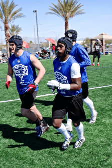 Edwards as part of the Barton Football Team Oregon 7 on 7 squad in Las Vegas