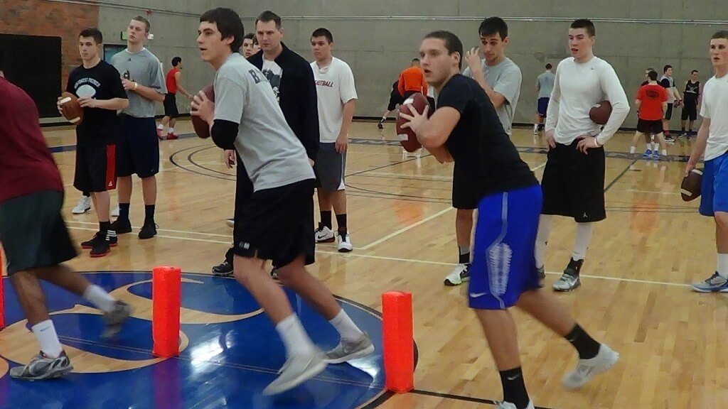 (Front left red, Aidan WIlder of Central Catholic/Middle, Reilly Hennessey of Camas/ Right, Nolan Henry of Union)