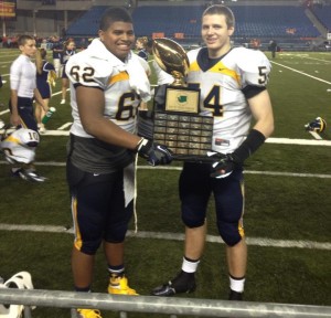 Marcus Griffin and Shane Bowman with the 5-peat state championship)