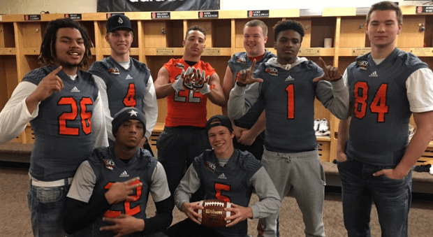 (L-R) Back row: Andrew Grimes (Lake Stevens), Tristan Beard (Curtis), Kenneth Turner (Jefferson), 