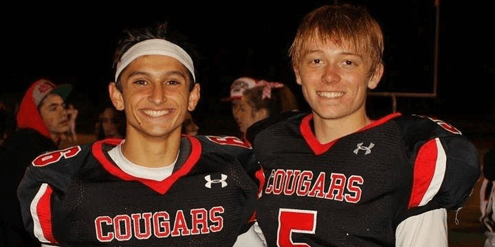 Two of the state's better Jr DB's; (L-R) Chris Adamo and Derek Ostrom.
