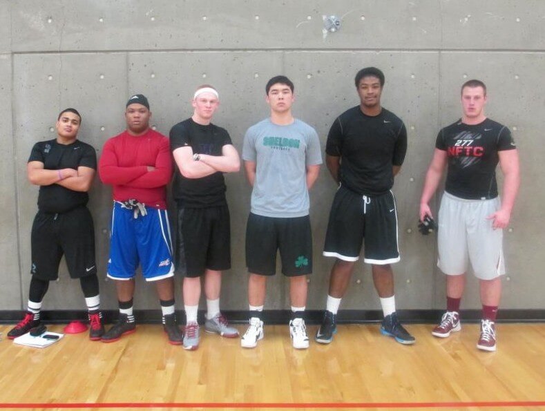 (L-R, Massen Newton, Marqueese Royster, Nick Foerstel, Liam Talty, Caleb Wells, Connor Humphreys)