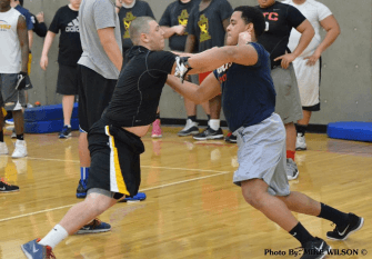 Top Junior O Lineman Nick Miller (6-3 265 Jr.) of Jesuit versus talented DE Deangelo Penn (6-2 240 Jr.) of Grant