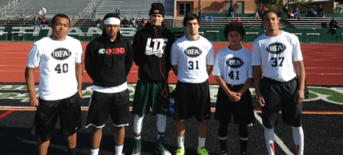 (L-R )Derek Parnell, Rey Green, Kobey Eaton, JT Valenzuela, Marquis Sampson, Jerrin Williams