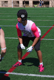 Terin Adams as part of the Barton Football Las Vegas 7-on-7 Team Elite