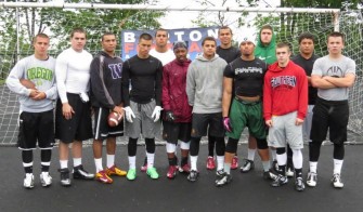 Pepe Tanuvasa (Second from Right) as part of Team Oregon at the Barton Football Academy's "Battle in Seattle" regional 7 on 7 tournament.